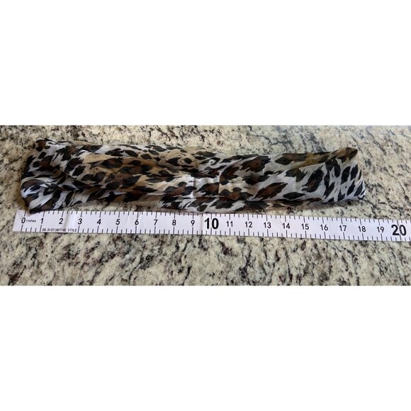 Vintage Hair Scarves Bundle Cejon Oscar De La Renta Leopard Paisley Floral Retro - Picture 15 of 16